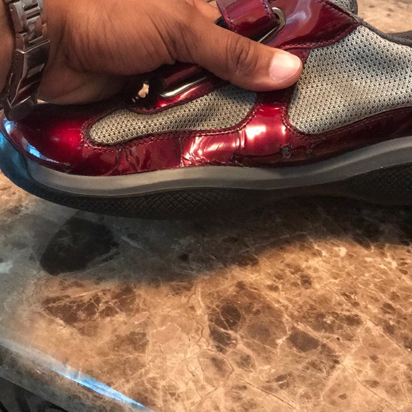 Burgundy Original Prada’s Size 8 - Picture 5 of 8